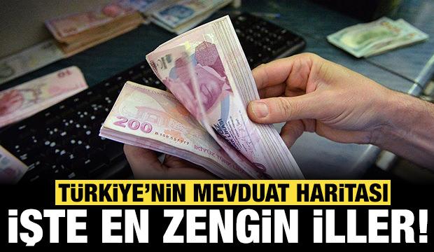 En zengin ve en yoksul şehirler belli oldu: İşte T&uuml;rkiye'nin mevduat haritası