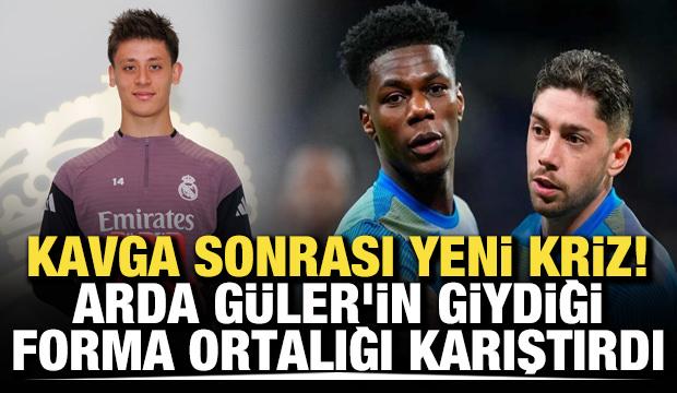 Hastanelik kavga sonrası yeni kriz! Arda G&uuml;ler'in giydiği forma ortalığı karıştırdı
