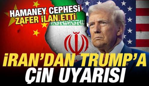 İran'dan Trump'a son dakika Çin uyarısı! Hamaney cephesi zafer ilan etti
