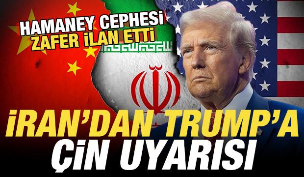 İran'dan Trump'a son dakika Çin uyarısı! Hamaney cephesi zafer ilan etti