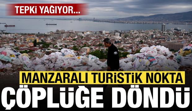İzmir’de manzara değil çöp var! Vatandaş isyan etti