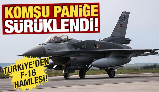 Komşu paniğe sürüklendi! Türkiye'den F-16 hamlesi
