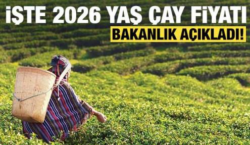 Son dakika: 2026 yaş çay alım kilogram fiyatı belli oldu