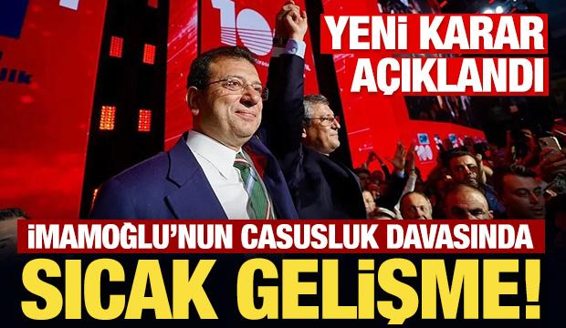 Son Dakika: İmamoğlu'nun casusluk davasında ara mütalaa açıklandı