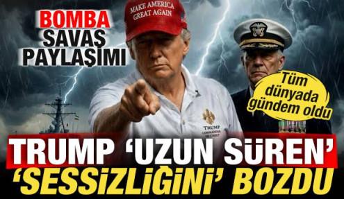 Trump 'sessizliğini' bozdu! Bomba savaş paylaşımı! Tüm dünyada gündem oldu