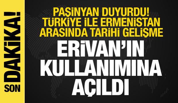 Paşinyan duyurdu: Türkiye demiryolu bağlantısını bize açtı