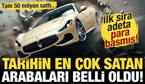 Adeta para basmışlar! Tarihin en çok satan arabaları belli oldu! Tam 50 milyon sattı...