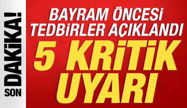Bakan Çiftçi'den Kurban Bayramı için 5 kritik uyarı
