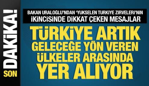 Bakan Uraloğlu'ndan 'Yükselen Türkiye Zirveleri'nde 5G ve yapay zeka açıklaması