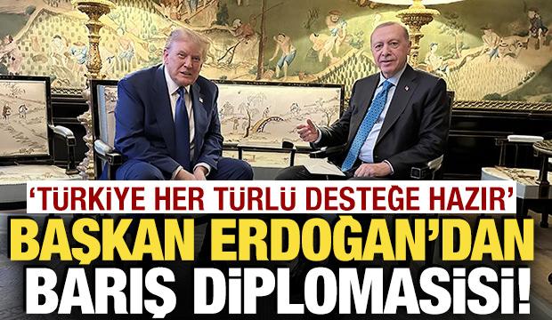 Cumhurbaşkanı Erdoğan'dan barış diplomasisi! Trump ve birçok mevkidaşıyla görüştü