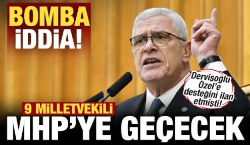 Dervişoğlu desteğini ilan etmişti! Bomba İYİ Parti iddiası! 9 milletvekili MHP'ye geçecek