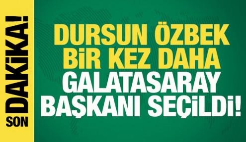 Dursun Özbek bir kez daha Galatasaray Başkanı seçildi!