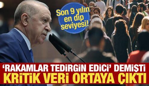 Erdoğan rakamlara dikkat çekmişti: 9 yıl sonra ilk! Düşüş devam ediyor