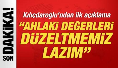 Son dakika: Kılıçdaroğlu: Partide ahlaki değerleri düzeltmemiz lazım
