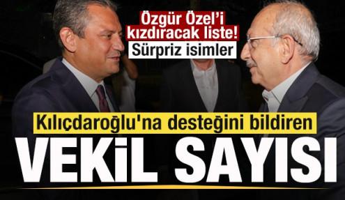 Kılıçdaroğlu'na desteğini bildiren vekil sayısı katlandı! Özgür Özel'i şoke edecek liste!