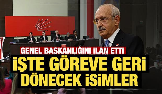 Kılıçdaroğlu’nun son MYK’sı yeniden gündemde: İşte göreve geri dönecek isimler