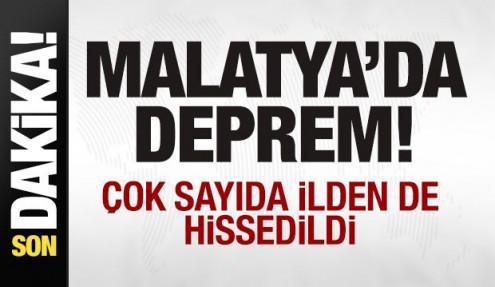 Son dakika: Malatya'da deprem! Çok sayıda ilden de hissedildi