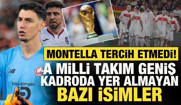 Montella tercih etmedi! A Milli Takım kadrosunda yer almayan bazı isimler dikkat &ccedil;ekti