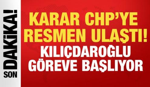 Mutlak butlan kararı resmen CHP'ye ulaştı: Kılıçdaroğlu göreve başlıyor!
