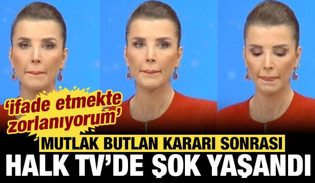 Mutlak butlan kararı sonrası Halk TV'de gergin anlar: Spikerin yüzü düştü!