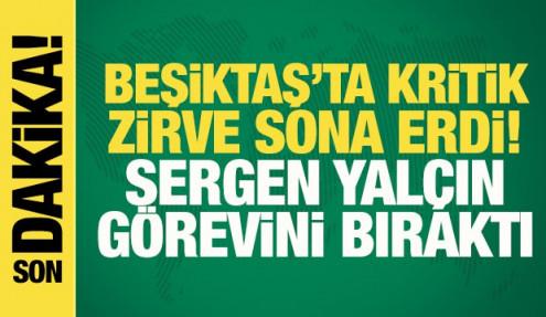 Son dakika: Beşiktaş'ta kritik zirve sona erdi! Sergen Yalçın'la yollar ayrıldı