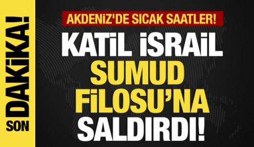 Son dakika...İsrail savaş gemileri ile geldi! Sumud Filosu'na alçak saldırı!