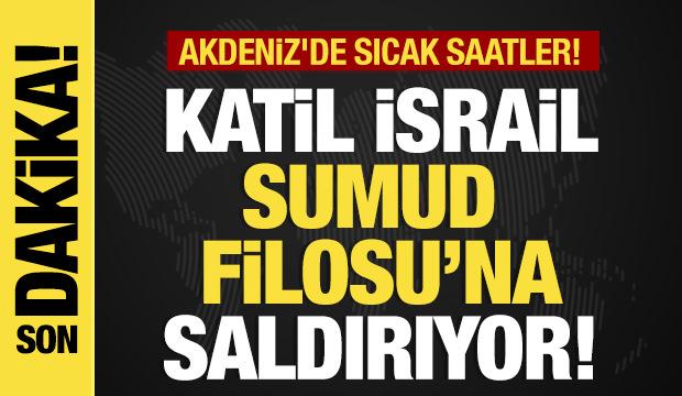 Son dakika...İsrail savaş gemileri ile geldi! Sumud Filosu'na alçak saldırı!