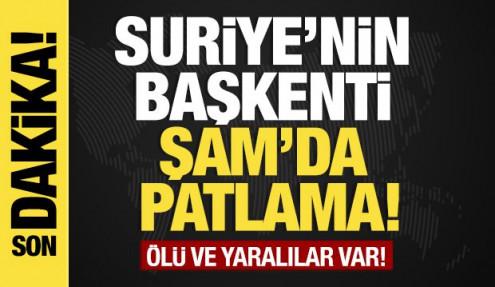 Son dakika...Suriye'nin başkenti Şam'da patlama: Ölü ve yaralılar var!