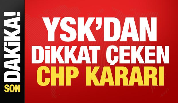 YSK'dan yerel seçim başvurusuna ret