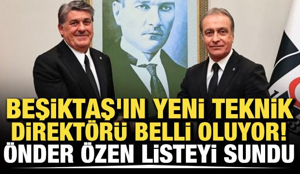 Beşiktaş'ın yeni hocası belli oluyor! &Ouml;nder &Ouml;zen listeyi sundu