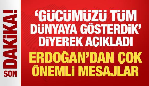Cumhurbaşkanı Erdoğan Mehmetçik ile bayramlaştı