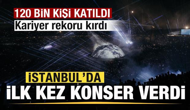 D&uuml;nyaca &uuml;nl&uuml; rap&ccedil;i Kanye West, ilk kez İstanbul'da konser verdi