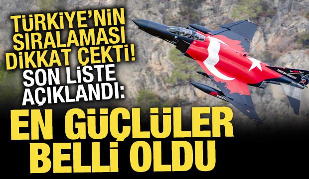 D&uuml;nyanın en b&uuml;y&uuml;k hava kuvvetleri belli oldu! T&uuml;rkiye'nin sıralaması şaşırttı