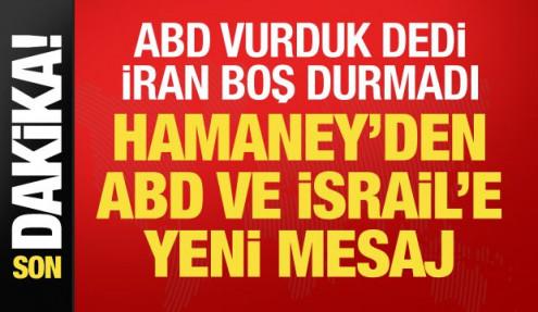 Hamaney'den mesaj! İran: Hava sahamıza giren bir İHA düşürdük
