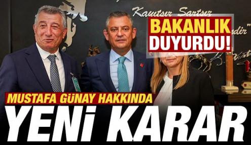 İçişleri Bakanlığı'ndan son dakika Mustafa Günay kararı: Görevden uzaklaştırıldı