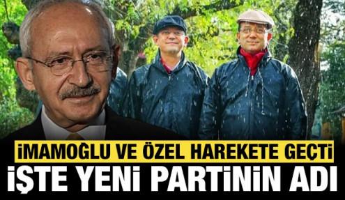 İmamoğlu ve Özel harekete geçti: Yeni parti kuruluyor, adı bile belli!