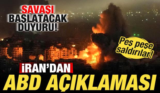 İran'a peş peşe saldırılar! Son dakika ABD açıklaması! Savaşı başlatacak duyuru