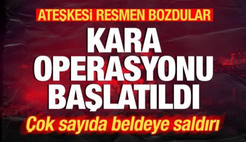 İsrail ateşkesi resmen bozdu! Kara operasyonu başlatıldı! Çok sayıda beldeye saldırı