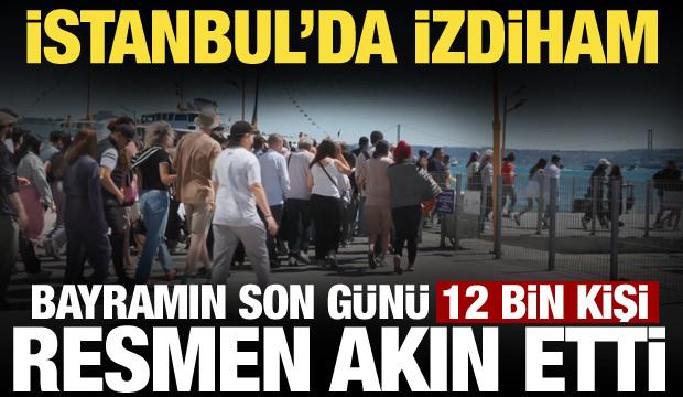 İstanbul'da bayramın son günü izdiham: 12 bin kişi akın etti! Metrelerce kuyruk...