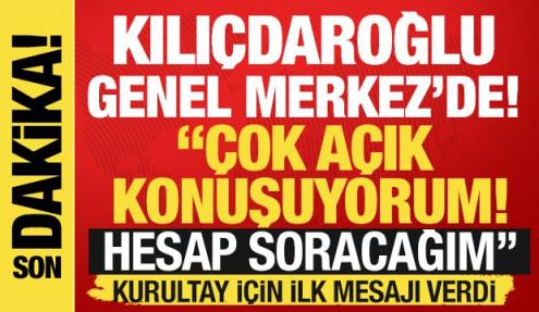 Kemal Kılıçdaroğlu 2,5 yıl sonra ilk kez Genel Merkez'de! İlk mesajını verdi