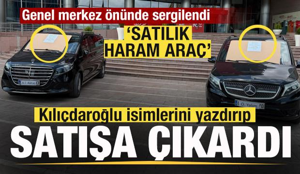 Kılıçdaroğlu iki aracı satışa çıkardı! Gündem olan kareler! 'Satılık haram araç'