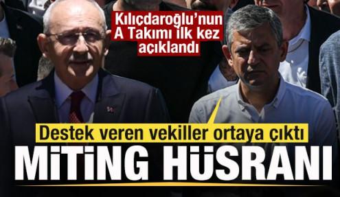 Kılıçdaroğlu'nun A Takımı ortaya çıktı! Özgür Özel'de hüsran! Mitinge katılan vekiller