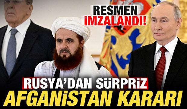 Rusya'dan son dakika Afganistan kararı! Resmen anlaşma imzaladılar