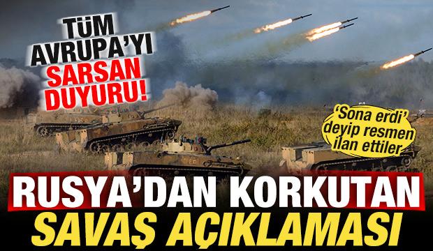 Rusya'dan son dakika savaş açıklaması! Tüm Avrupa'yı sarsan duyuru! Resmen ilan ettiler