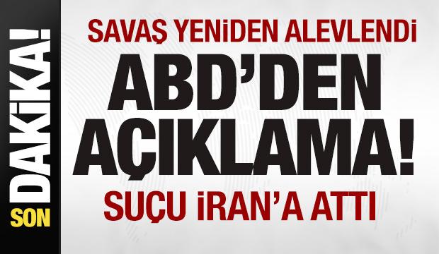 Füzeler ateşlendi! Savaş yeniden alevlendi ABD'den son dakika açıklaması! Suçu İran'a attı