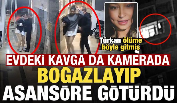 Türkan Biçer'in ölümüyle ilgili kan donduran görüntüler! Boğazlayıp asansöre götürmüş...