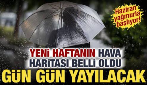 Yeni haftanın haritası belli oldu! Meteoroloji'den sağanak alarmı: Gün gün yayılacak