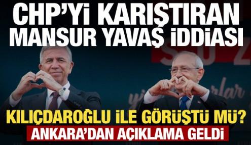 Ankara'yı karıştıran Mansur Yavaş iddiası! Kılıçdaroğlu ile görüştü mü? Jet yanıt geldi