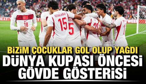 Bizim Çocuklar gol yağdırdı! Dünya Kupası öncesi gövde gösterisi