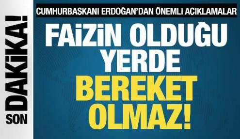 Cumhurbaşkanı Erdoğan'dan önemli açıklamalar